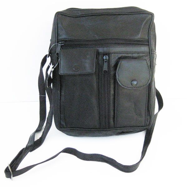   Leather Mens Handbag Large Messenger Organizer Travel Phone Bag 118