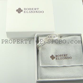 2038 DESIGNER RE   CUFF BRACELET 925 STERLING SILVER   ROBERT 