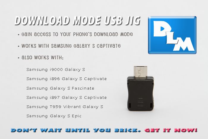  Mode USB Jig for Samsung Galaxy S Captivate  