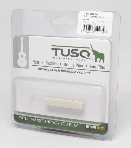 Graph Tech Slotted TUSQ Jumbo 1 3/4 Slotted Acoustic Guitar Nut PQ 