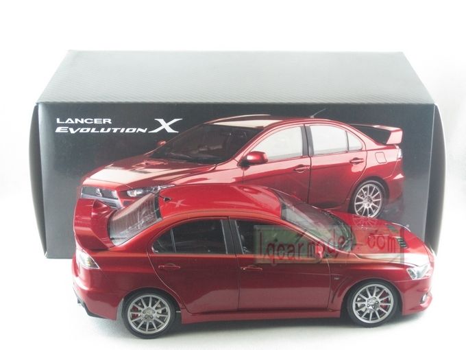 18 CSM MITSUBISHI LANCER EVO X red Diecast No AUTOART  