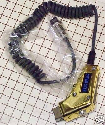 SUPERSTAR NEW POWER CB RADIO 4 PIN COBRA GOLD MIC  