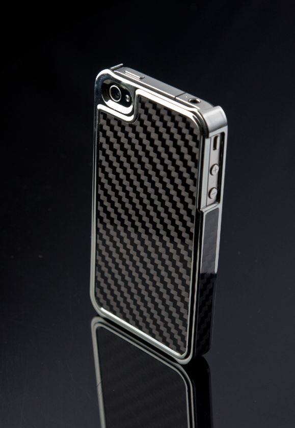 ION FACTORY PREDATOR ZERO CARBON FIBER IPHONE 4 4S SILVER  