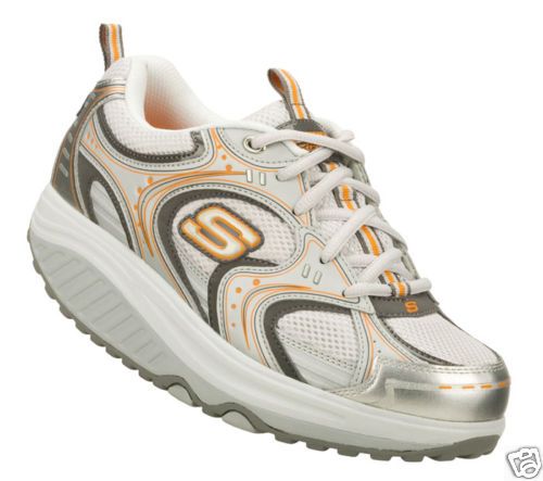 Skechers Shape Ups 11808 SLOR Power Pressed Silv Women  