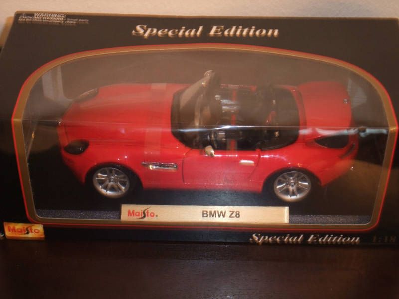 18 MAISTO BMW Z8 Sports Car, Red Special Edition New  