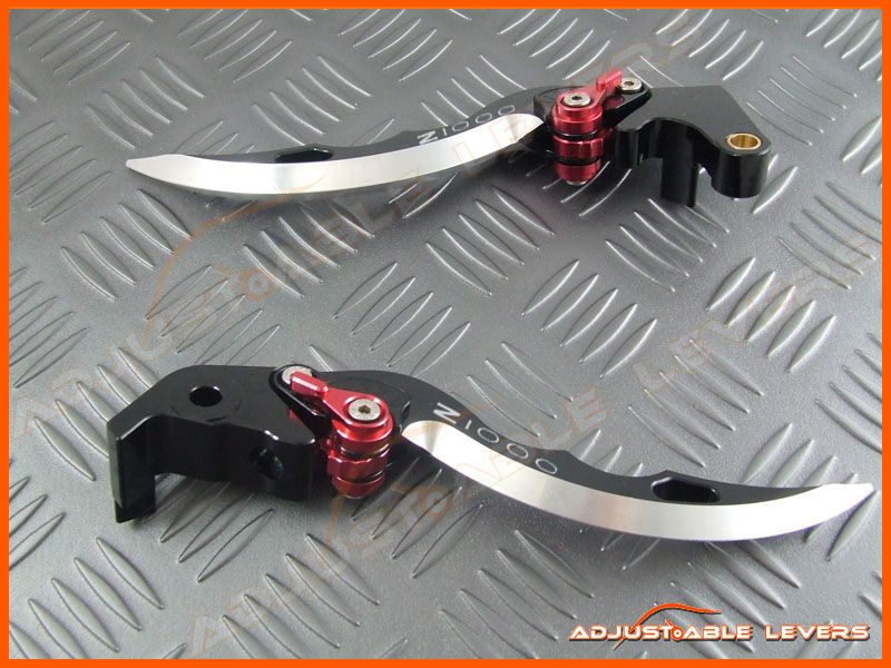 2007 2010 Kawasaki Z1000 Black Blade Levers Z1000 Logo  