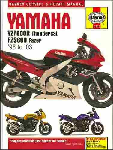   service manual for yamaha yzf600r thundercat fzs600 fazer 1996 2003