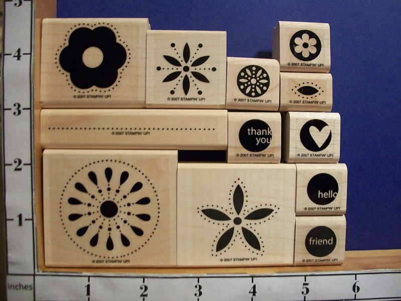 STAMPIN UP IN THE SPOTLIGHT SET OF 12 rubber stamp 12B  