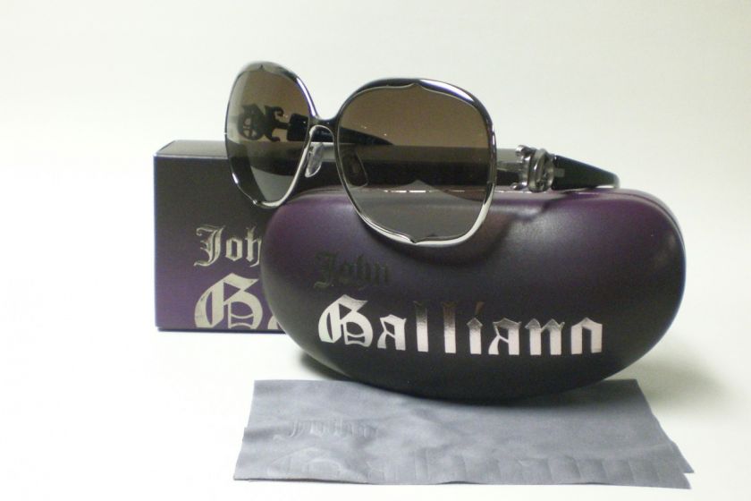 JOHN GALLIANO JG009 JG 09 GUNMETAL 14F SUNGLASSES AUTH  