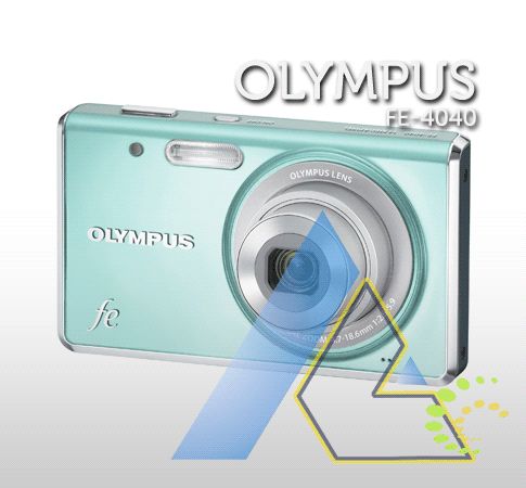 New Olympus FE 4040 BLUE 14MP 26mmWide Angle+5Gift+Wty  