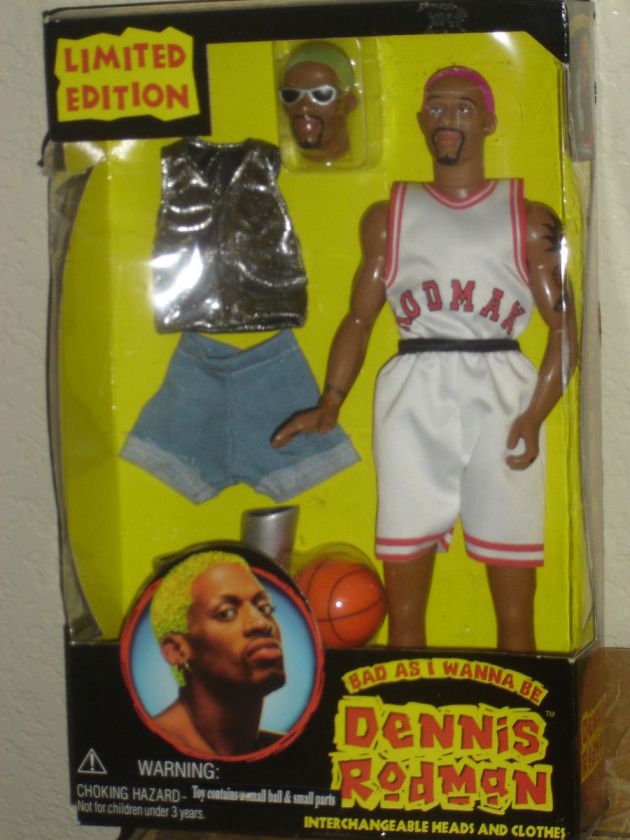 DENNIS RODMAN 12 ACTION FIGURE DOLL Bad As I Wanna Be   Basketball 