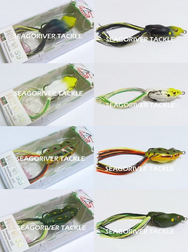 RIVER2SEA BULLY WA 55 FISHING TOPWATER FROG LURE (BW 02)  