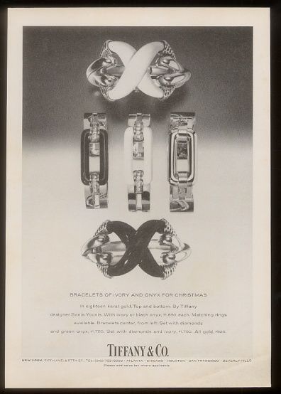 1973 Sonia Younis bracelets photo Tiffanys print ad  