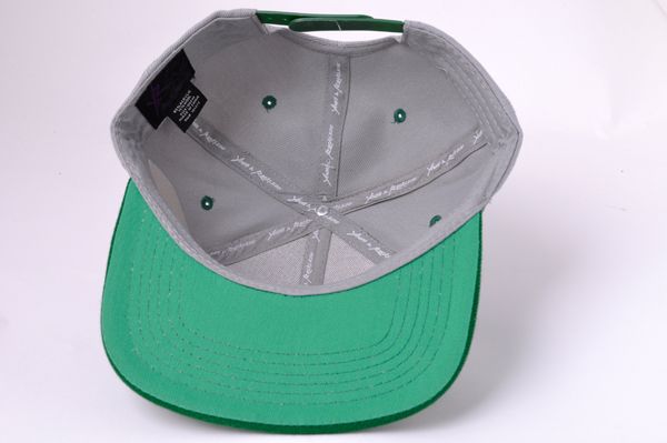 NEW MENS YOUNG & RECKLESS Y&R GRAY GREEN BIG BLOCK LOGO SNAPBACK BALL 