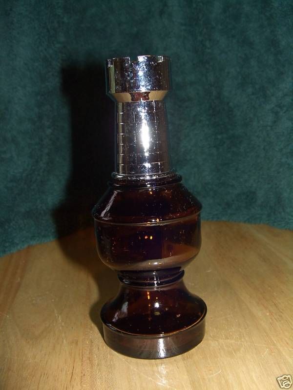 THE ROOK AVON COLOGNE BOTTLE CLEAR CHESS PIECE  