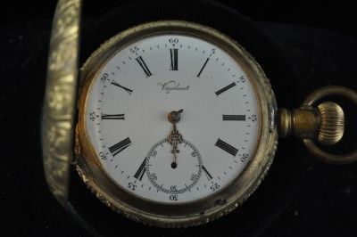 VINTAGE 18S SWISS VIGILANT HUNTING CASE POCKETWATCH RUNNING  