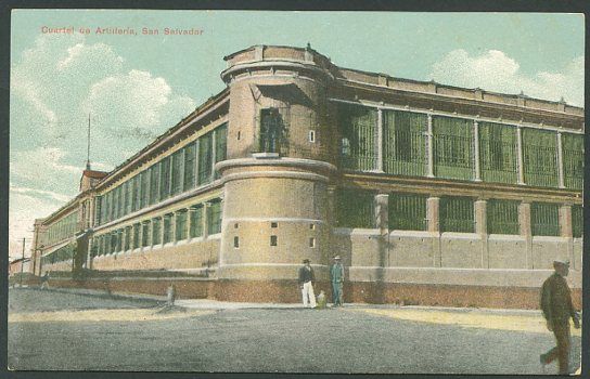 EL SALVADOR SAN SALVADOR Artillery Barracks Postcard VF  