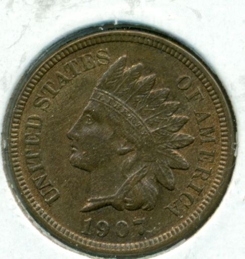 1907 INDIAN HEAD CENT   CHOICE BU   BROWN  