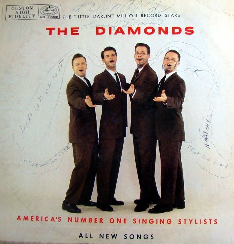 THE DIAMONDS Mercury MG 20309 Million Record Stars 1957  