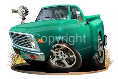 1972 Chevy C 10 Stepside Pickup Truck T SHIRT #6772 c10  