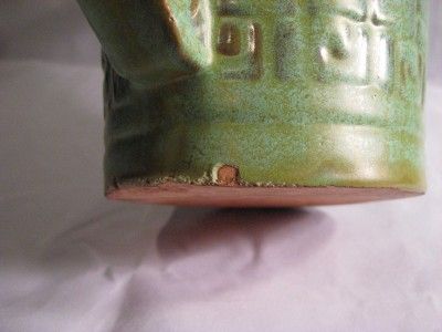 FRANKOMA 7D PRAIRIE GREEN MAYAN AZTEC 2 QT. PITCHER   ADA CLAY  