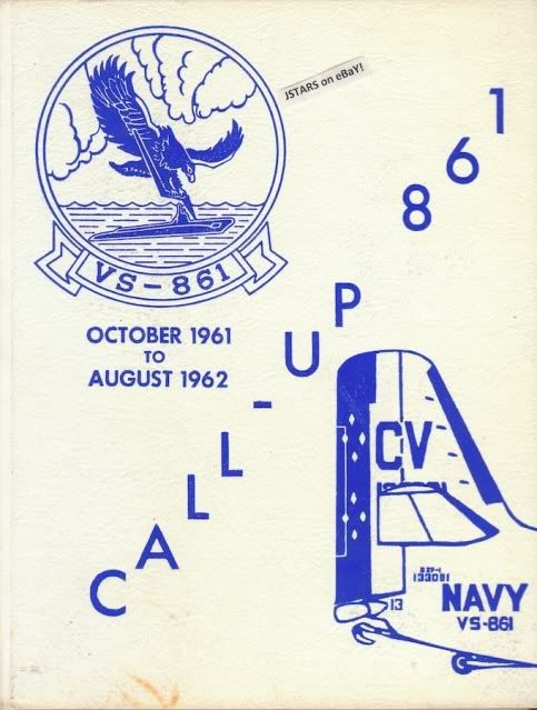 1962 U.S. NAVY AIR ANTI SUBMARINE SQUADRON 861 YEARBOOK  