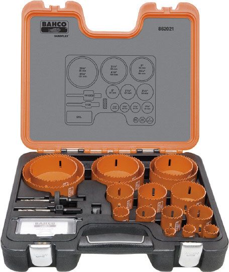 BAHCO BI METAL HOLESAW SET, 21 PIECE KIT, #862021  