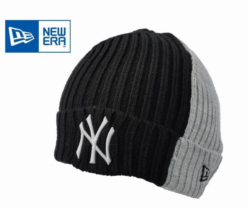 New Era NY New York Yankees Black/Grey Beanie Hat  