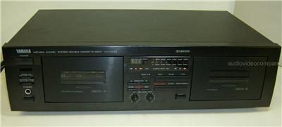 Nice YAMAHA Dual Cassette Tape Deck Auto Reverse, High Speed Dubbing 