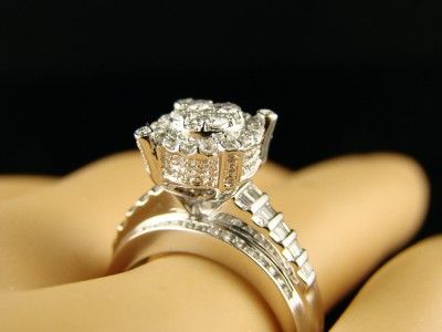 WOMENS LADIES BRIDAL ENGAGEMENT XXL DIAMOND RING 1.0 CT  