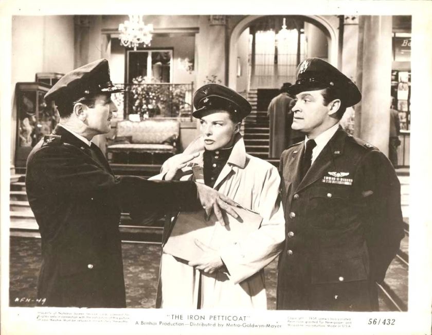 KATHARINE HEPBURN & BOB HOPE The Iron Petticoat 1956  