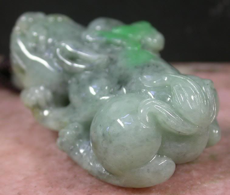 GREEN 100% Natural A JADE JADEITE PENDANT DRAGON PI XIU 316706  