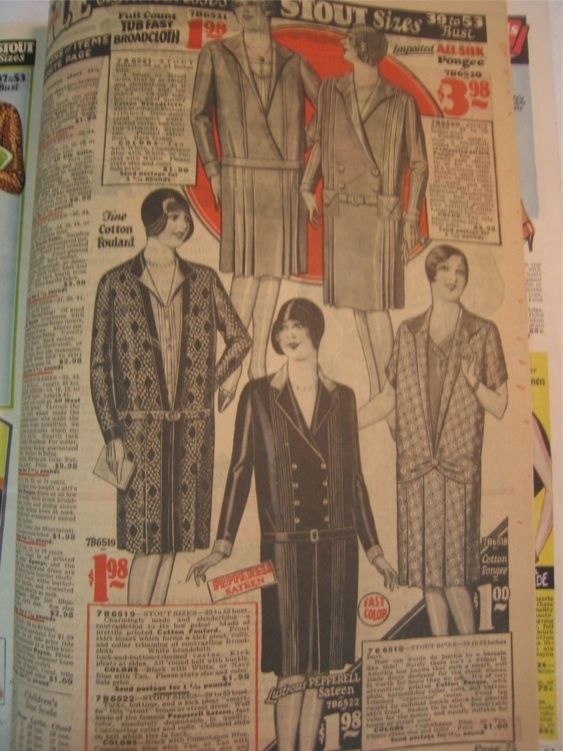 Art Deco 20s Catalog Cloche Hat Coat Fashion Clothing Book Antique 