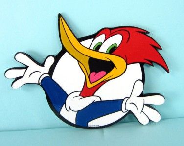 Walter Lanz WOODY WOODPECKER Reusable Sticker  