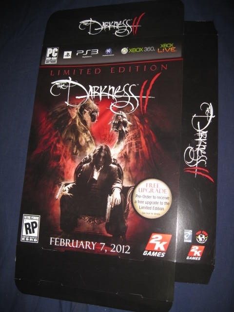   DARKNESS 2 II GAME PROMO DISPLAY BIG BOX RARE POSTER 16 X 12 X 3