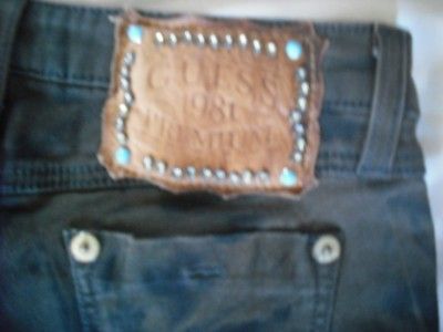 NEW WOMENS GUESS POWER ULTRA SKINNY BROWNIE JEANS 8 29  