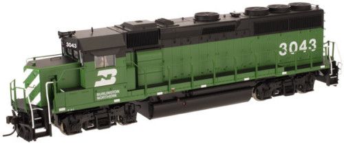 BURLINGTON NORTHERN, ATLAS, GP40 2 #3040, BN.  