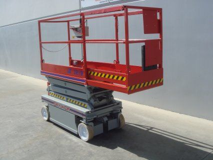 2005 SkyJack SJIII 3219 Electric Scissor Lift w Deck Ex  