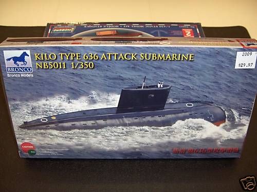 BRONCO 1/350 KILO TYPE 636 ATTACK SUBMARINE MODEL KIT  