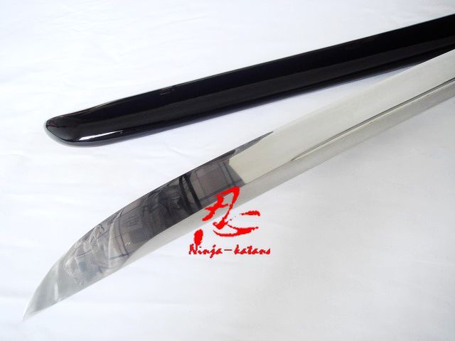 9260springsteel blade naginata swordsilver dragon tsuba  