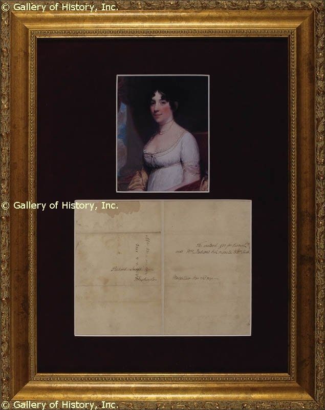 DOLLEY PAYNE TODD MADISON   THIRD PERSON LETTER  