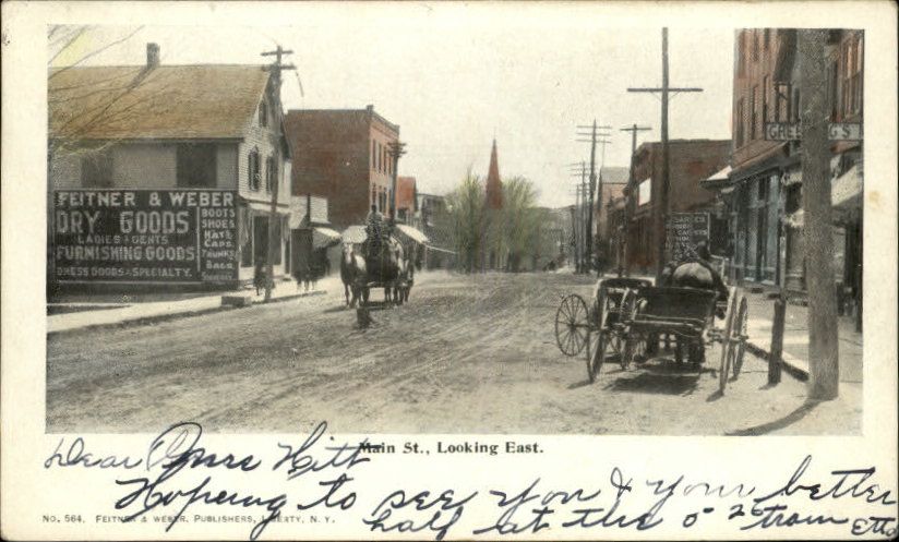 LIBERTY NY Street Scene c1910 Postcard  