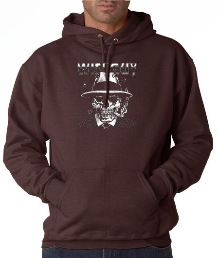 Wise Guy Skeleton Mobster 50/50 Pullover Hoodie  