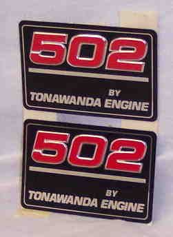 Chevy / GMC 502 Tonawanda Engine Emblem NOS Genuine GM  