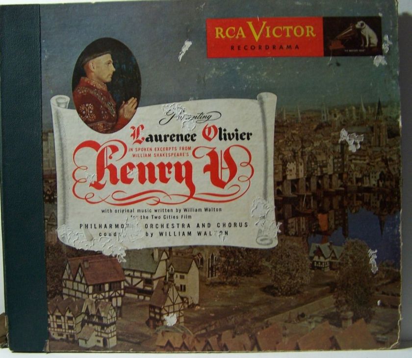 Laurence Olivier reads Henry V, William Walton, Philharmonia RCA Red 