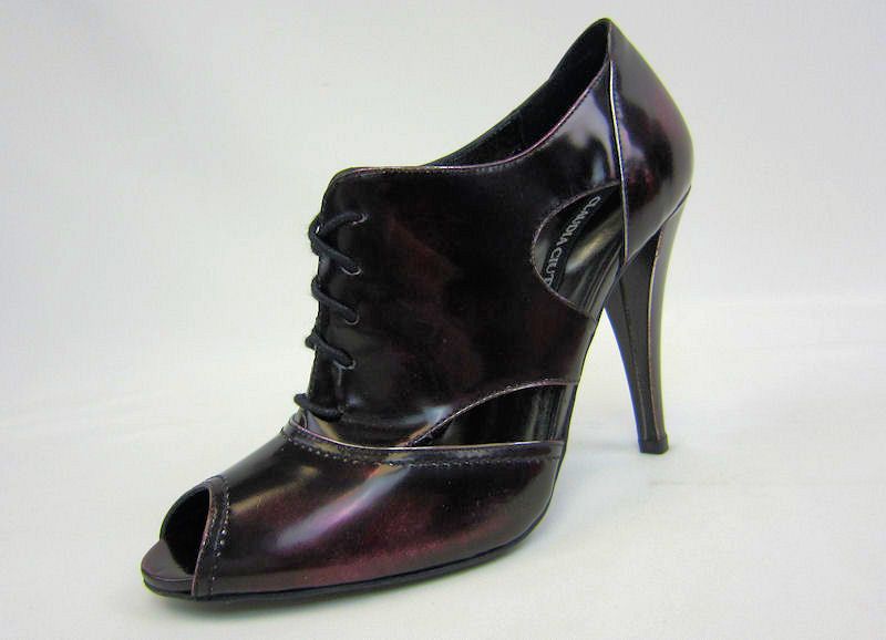 NUW/DEFECTS $478 CLAUDIA CIUTI PURPLE METALLIC SHOES 6M  