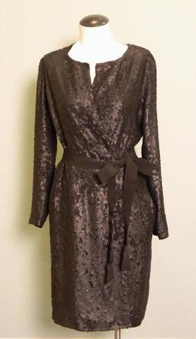 JCrew 769 Madison Sequin Robe Dress 0 $1150 Black Cocktail evening 