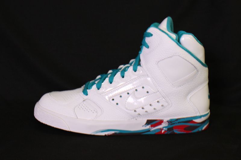 Men Nike Auto Flight Hi 375468 111 White/Aquamarine  