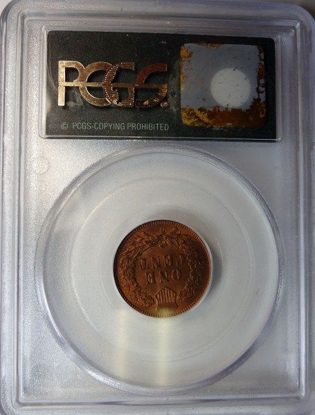 1901 INDIAN ONE CENT PCGS MS65 RED GREEN LABEL  