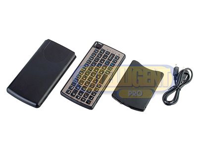 Dual Connect Wireless Bluetooth Keyboard w/ Mouse Track  